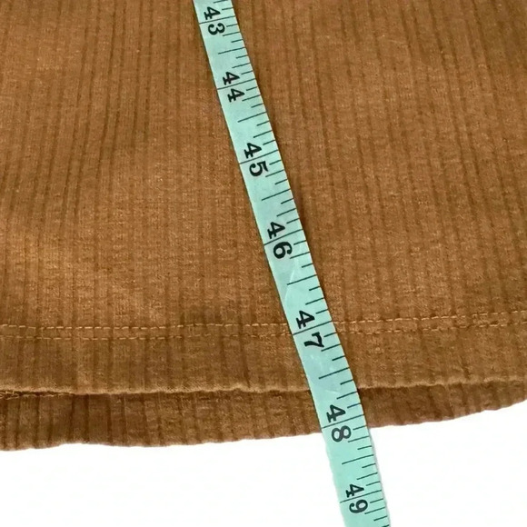 NWT Francesca's Womens Medium Beige Tank Dress Sleeveless Ribbed Knit Midi - Picture 11 of 14